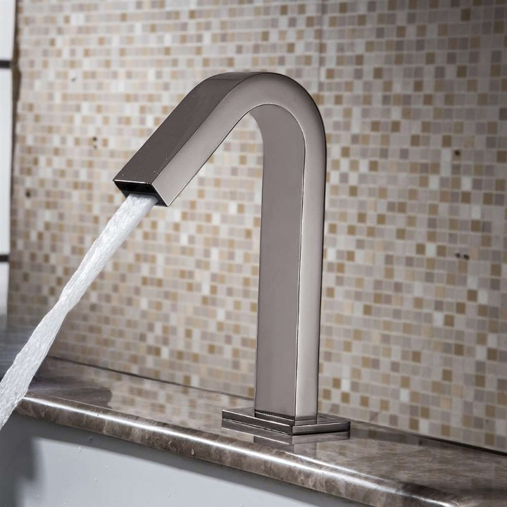 Fontana Brushed Nickel Hands Free Faucet Side View